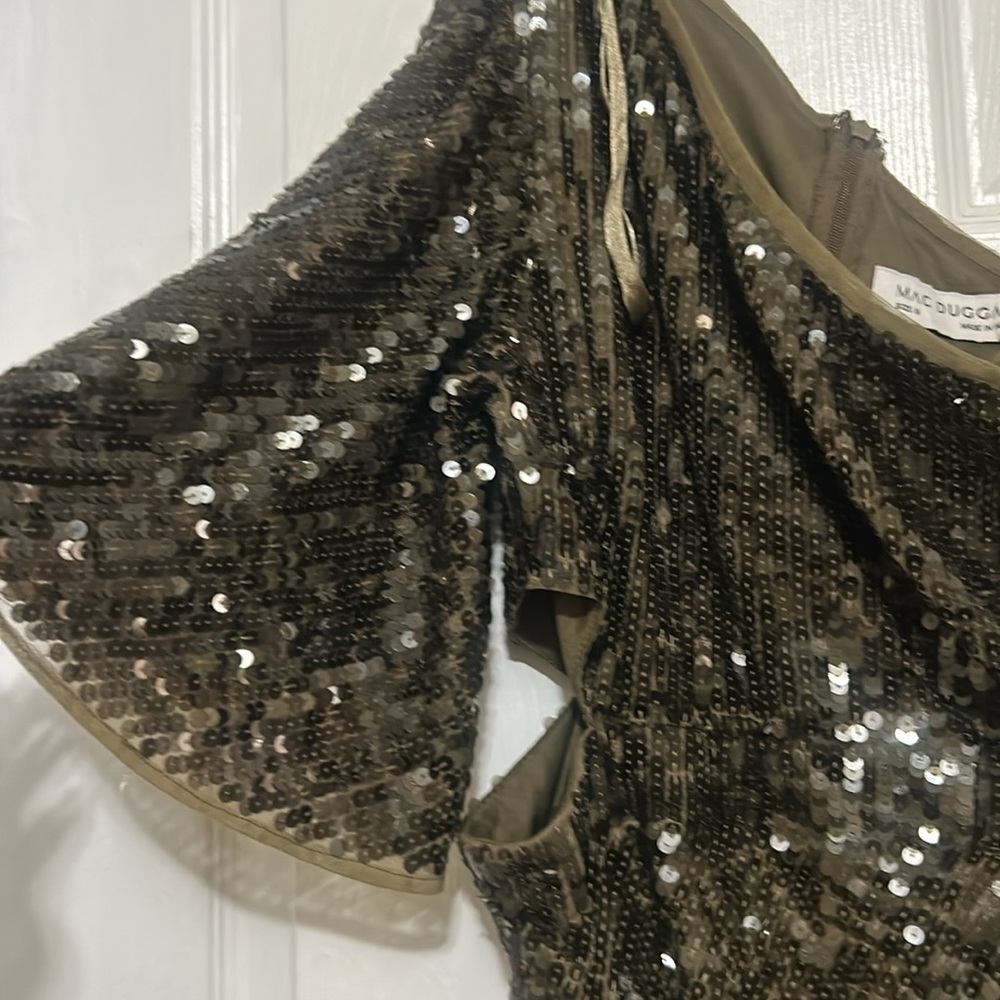 MAC DUGGAL Olive Dress 93662 NWT - Picture 8 of 10